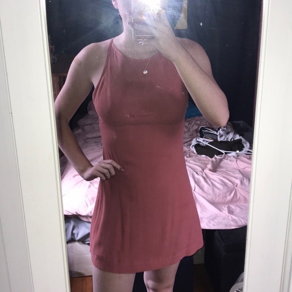 Mabel High-Neck Empire Mini Dress - Picture 3 of 4